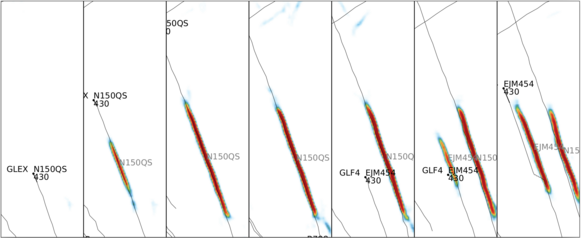 Diagram showing contrail tracking